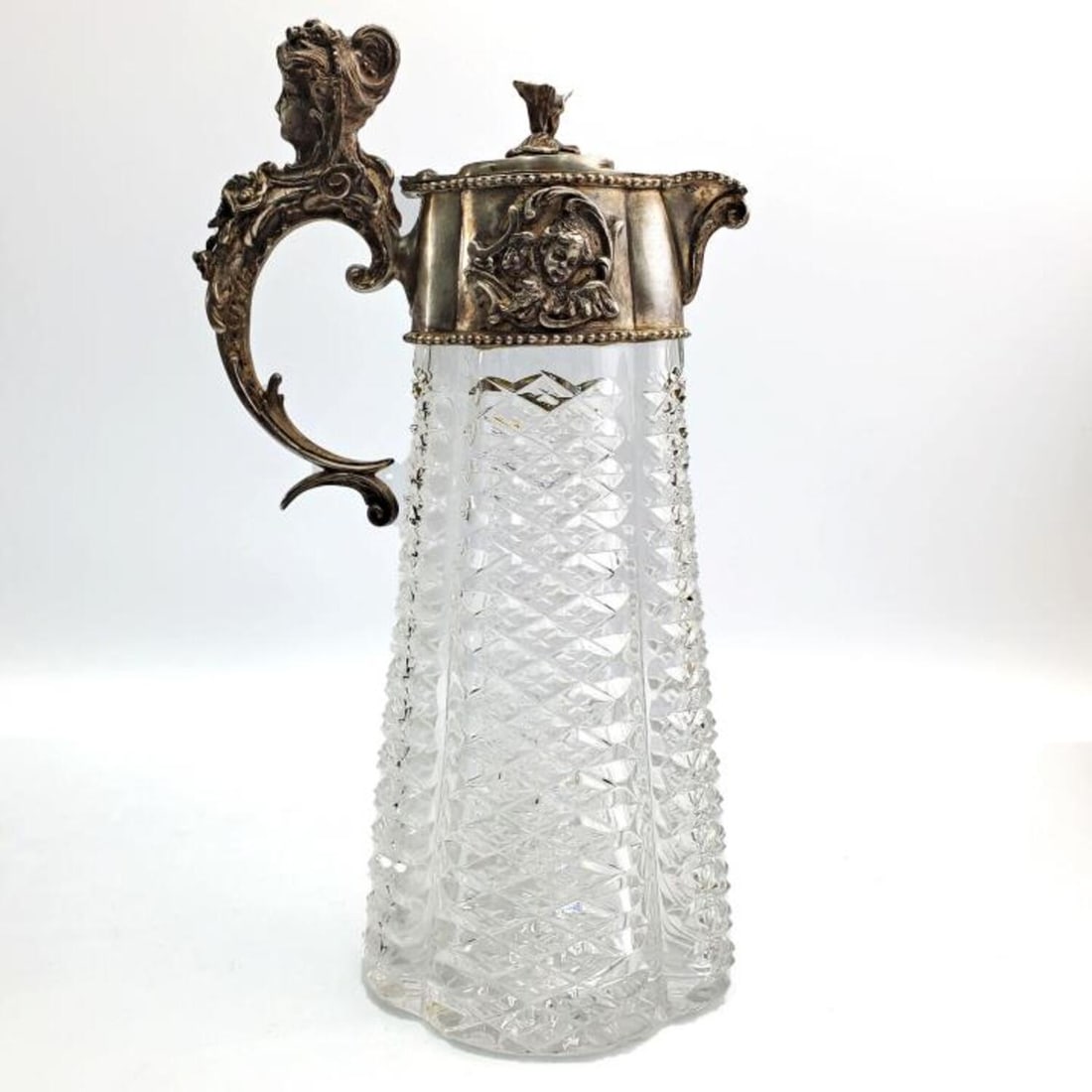 Antique "Grachov" Russian Silver & Crystal Pitcher (1 of 6)