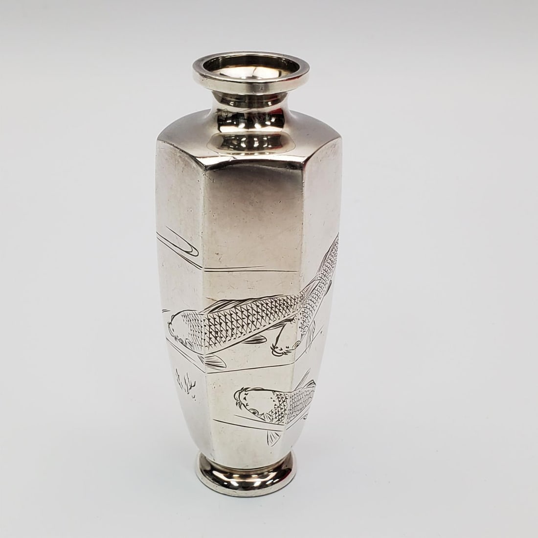 Antique Signed Japanese Sterling Silver Small Vase (1 of 5)