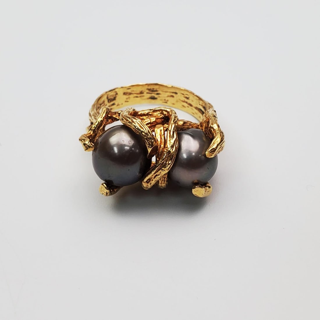 14K Gold and Tahitian Pearls Ring (1 of 4)