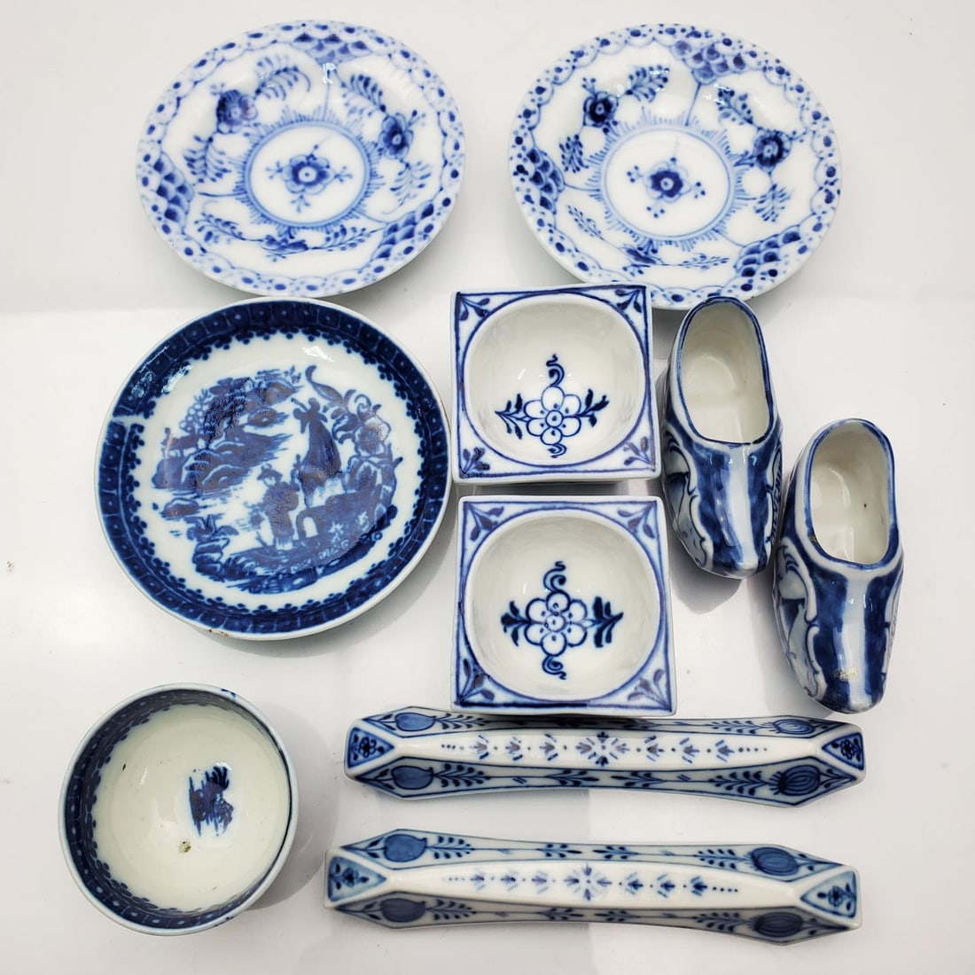 4 19thc. Meissen Blue and White Porcelain & Others (1 of 3)