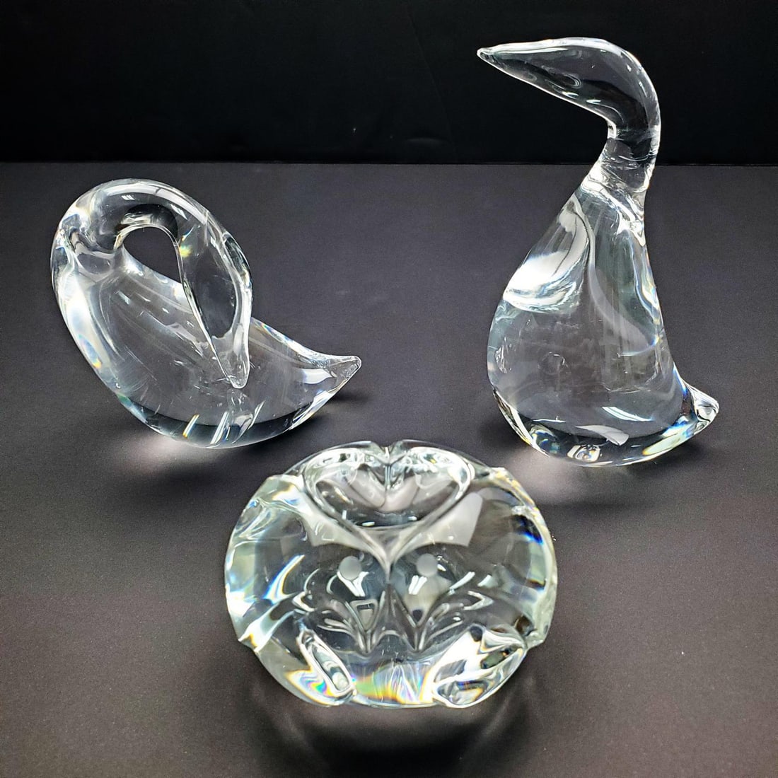 Lot of 3 Vintage Steuben Glass Figures (1 of 5)