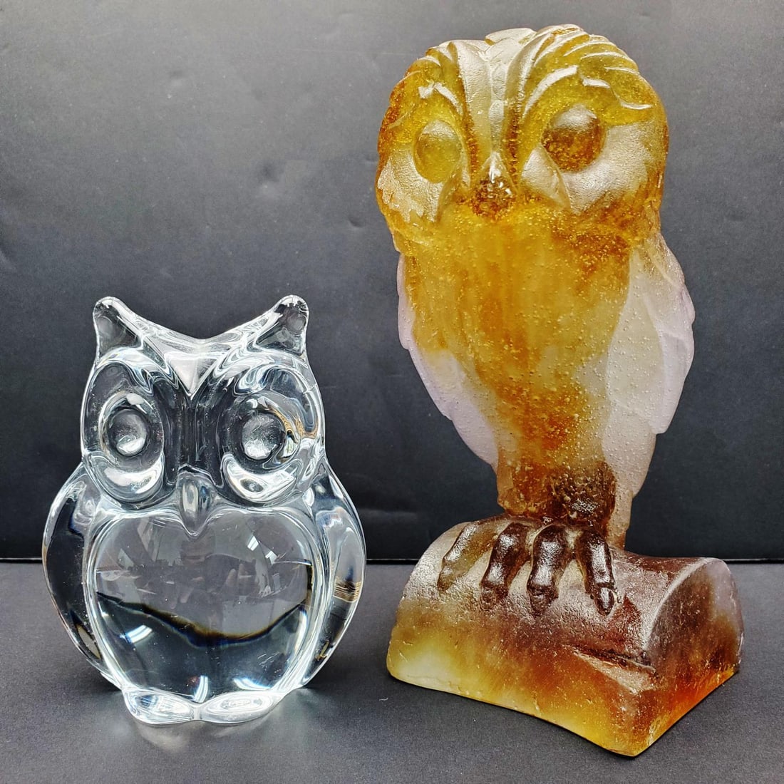 Daum France Pate de Verre Figure of an Owl (1 of 4)