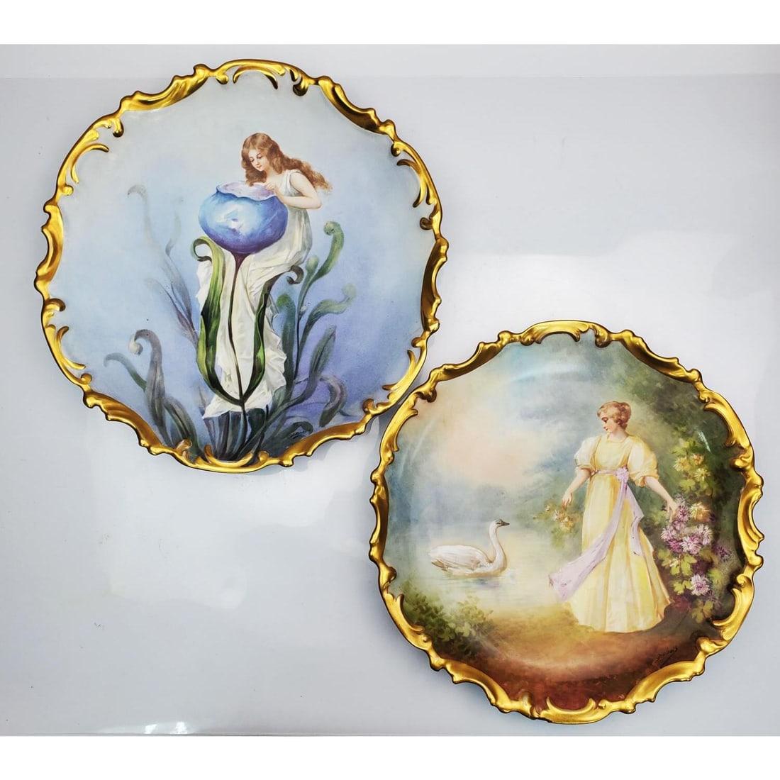 2 Antique Limoges Hand Painted Signed Plates (1 of 7)