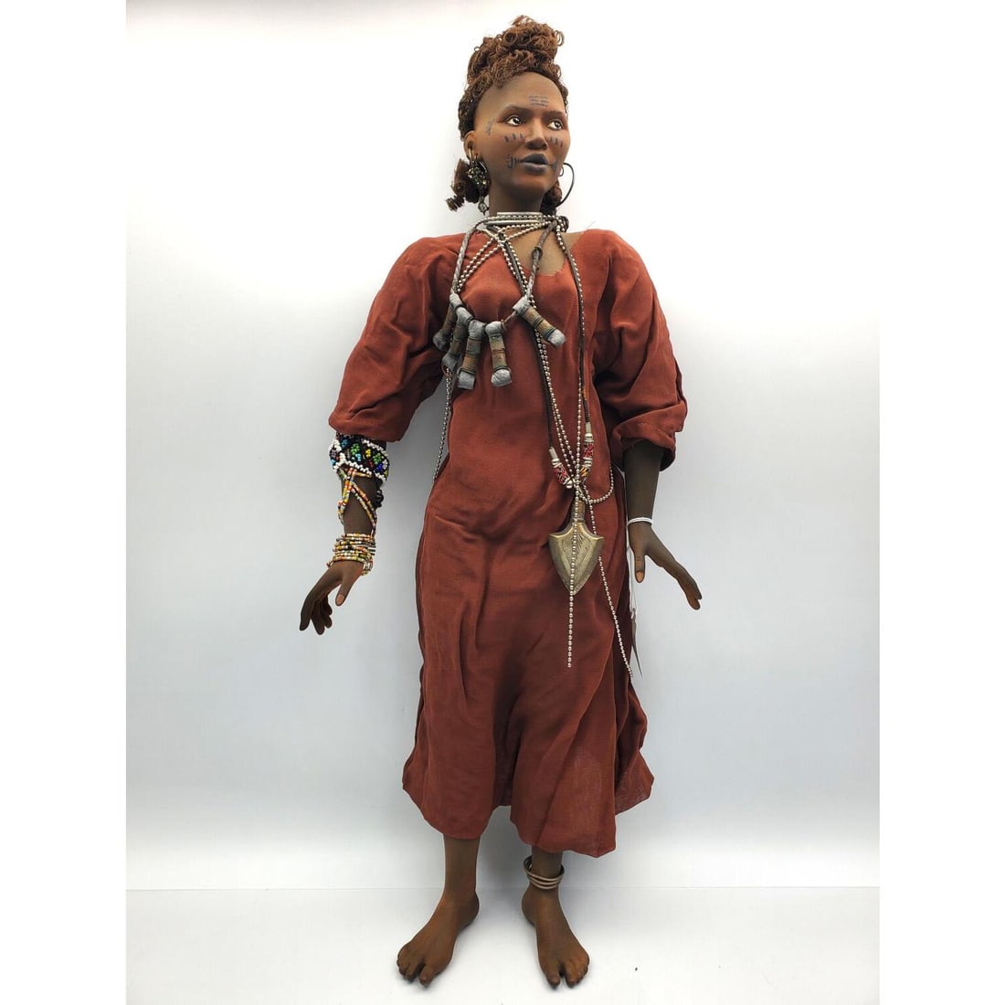 Wodaabe Woman #2 African Doll by Uta Brauser (1 of 6)