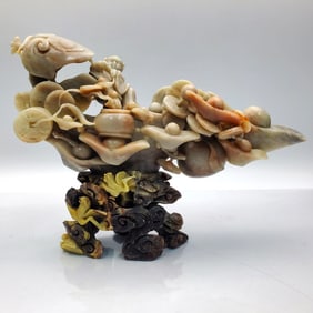 Chinese Carved Soap Stone Figure