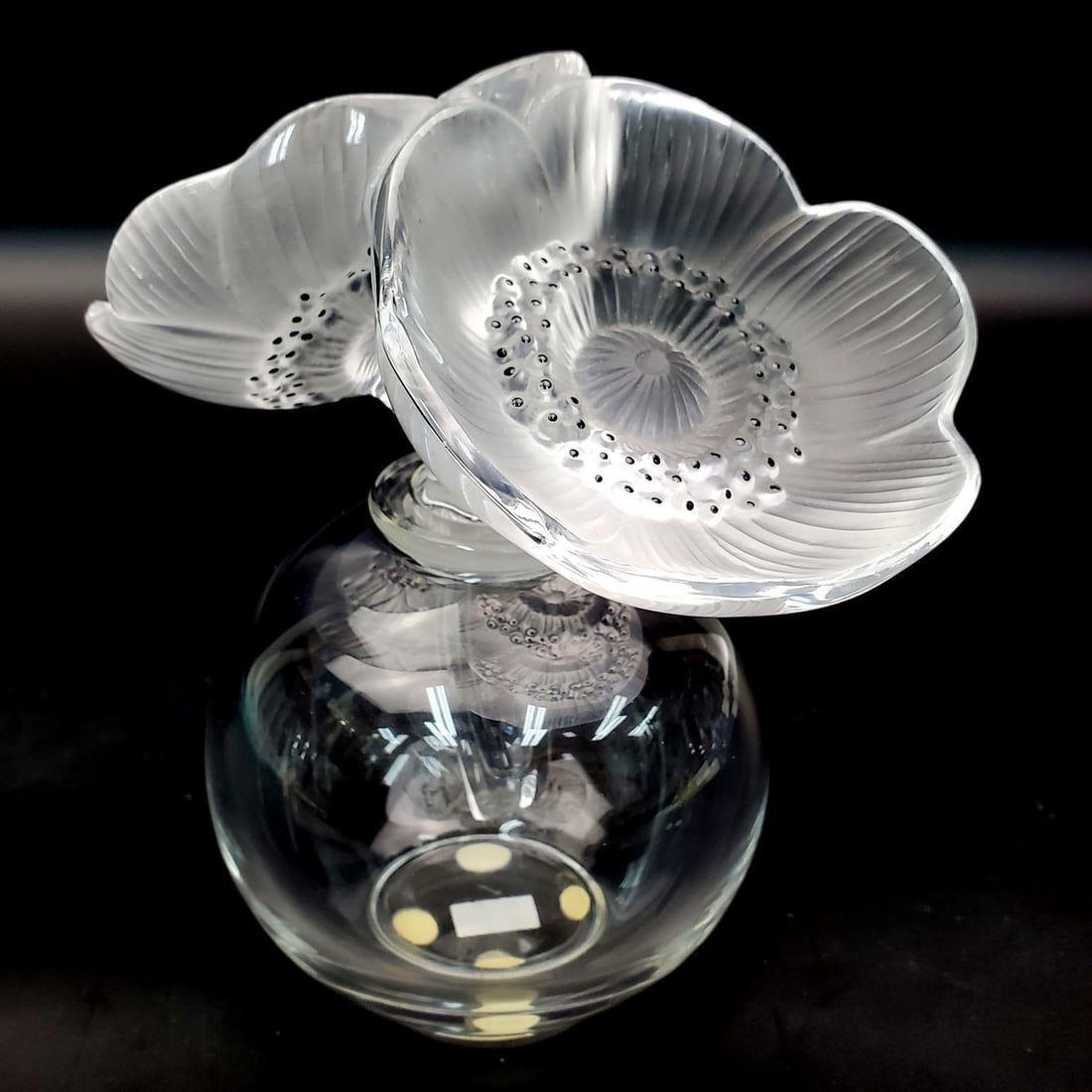 Vintage Lalique Crystal "Deux Fleur" Perfume (1 of 5)