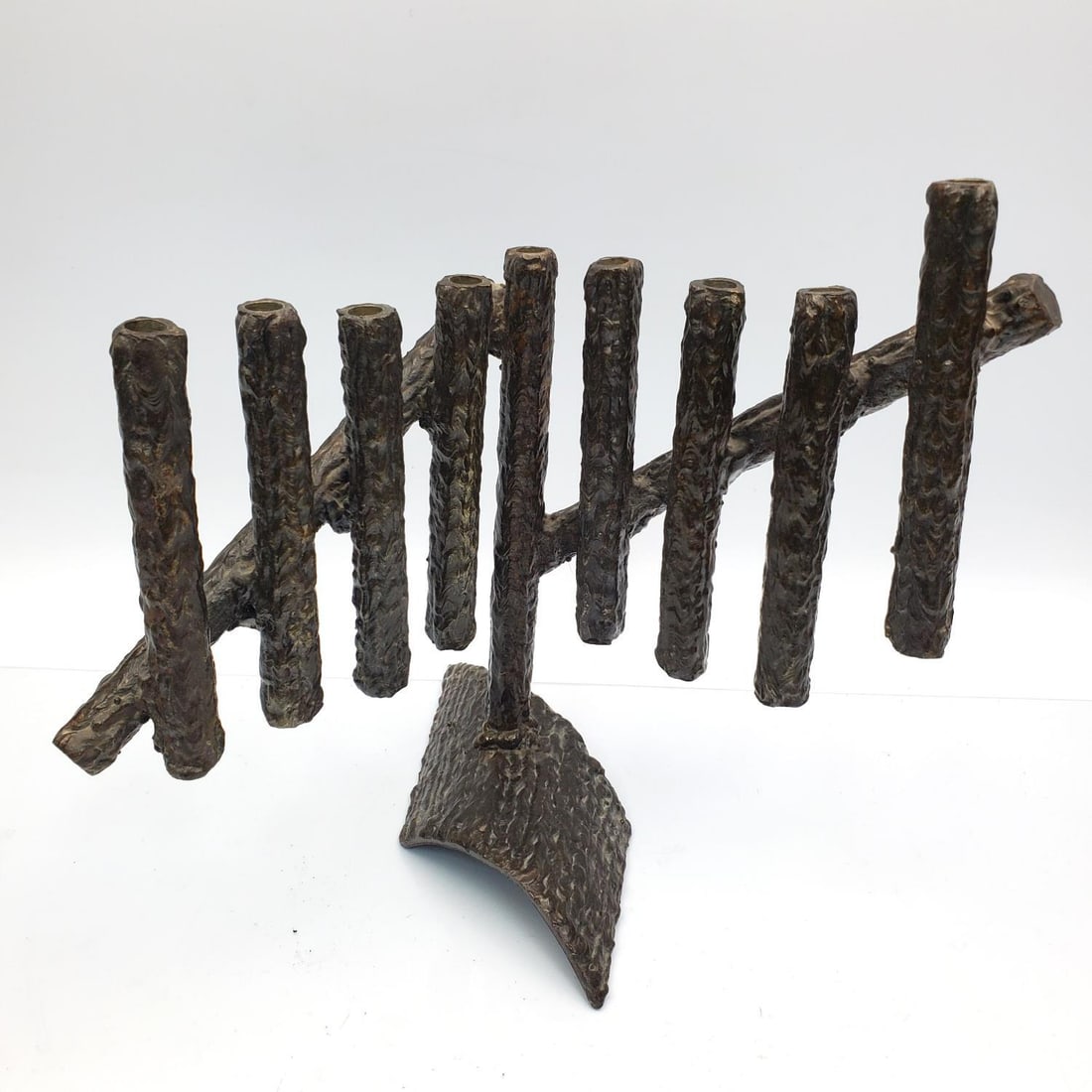 Judaica Bronze Sculpture Menorah by Haim Azuz (1 of 4)