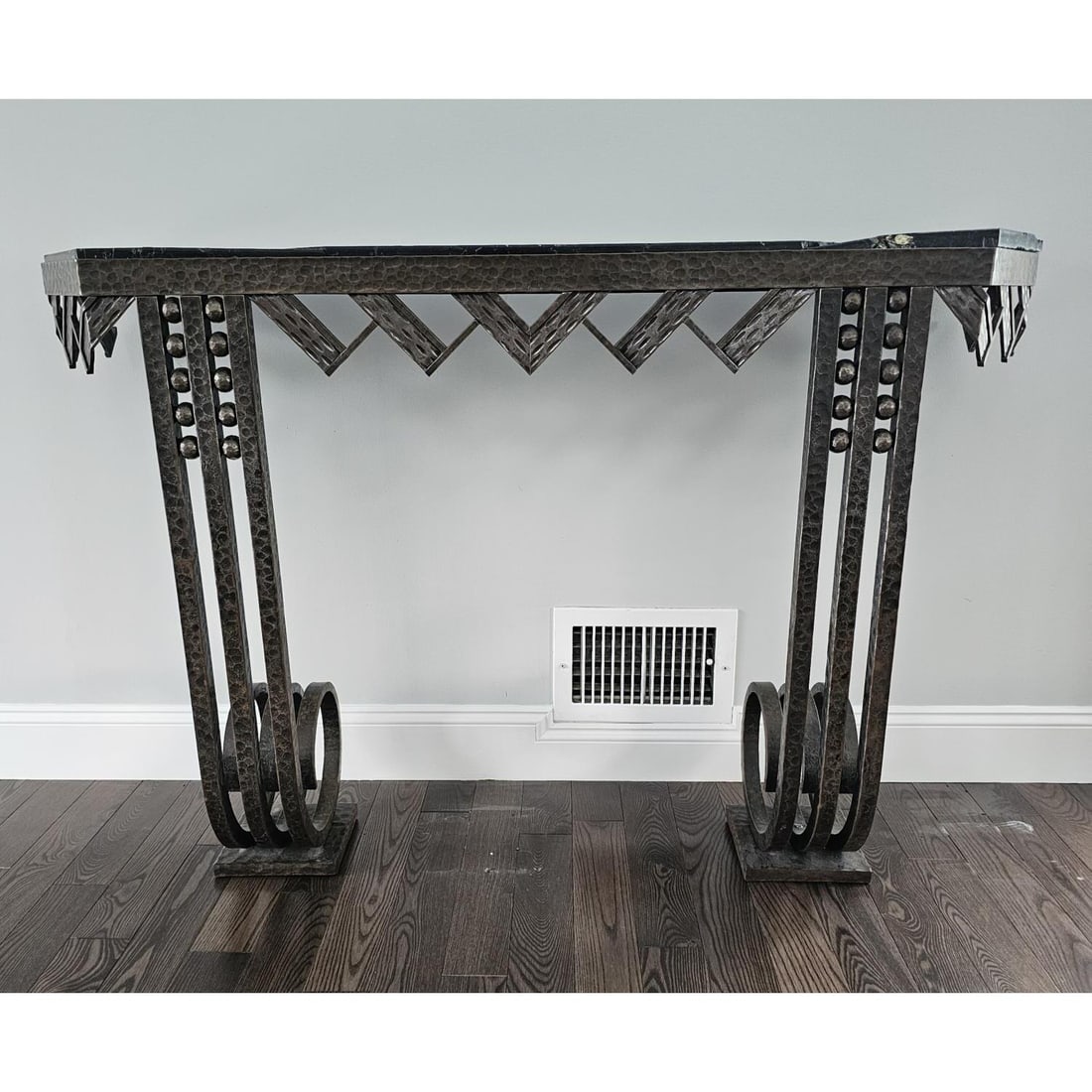 Art Deco Style Wrought Iron Console Table (1 of 10)
