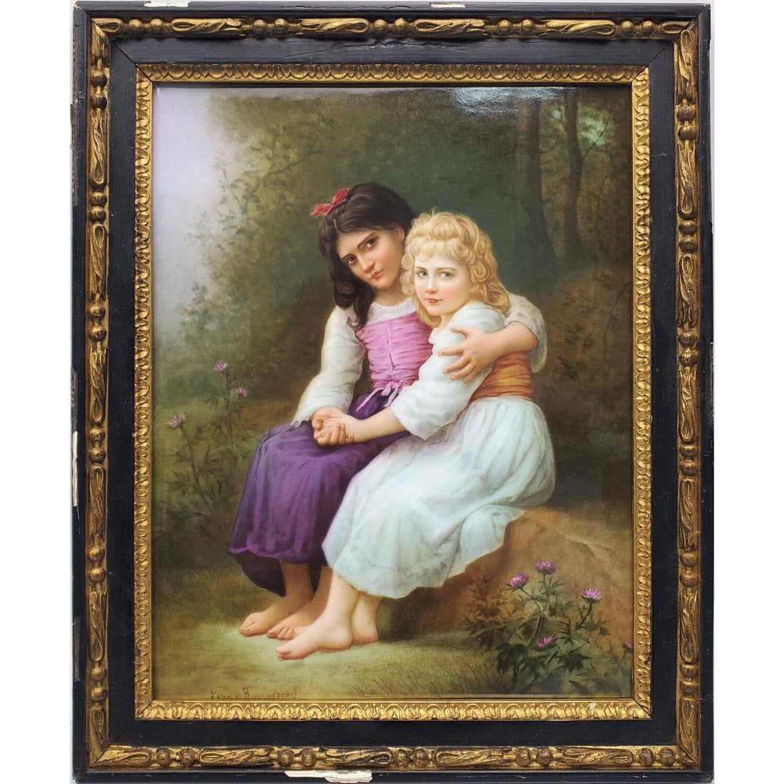 Antique KPM Porcelain Plaque After Bouguereau (1 of 6)