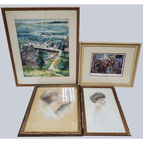 Lot of 4 Signed Works of Art