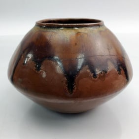 Early 19th C. Japanese Takatori Tea Caddy