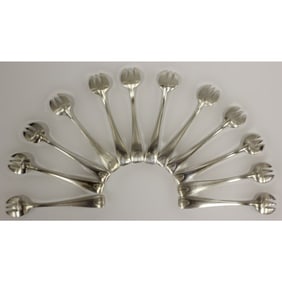 Set Of 12 Art Deco Style Forks In Original Box