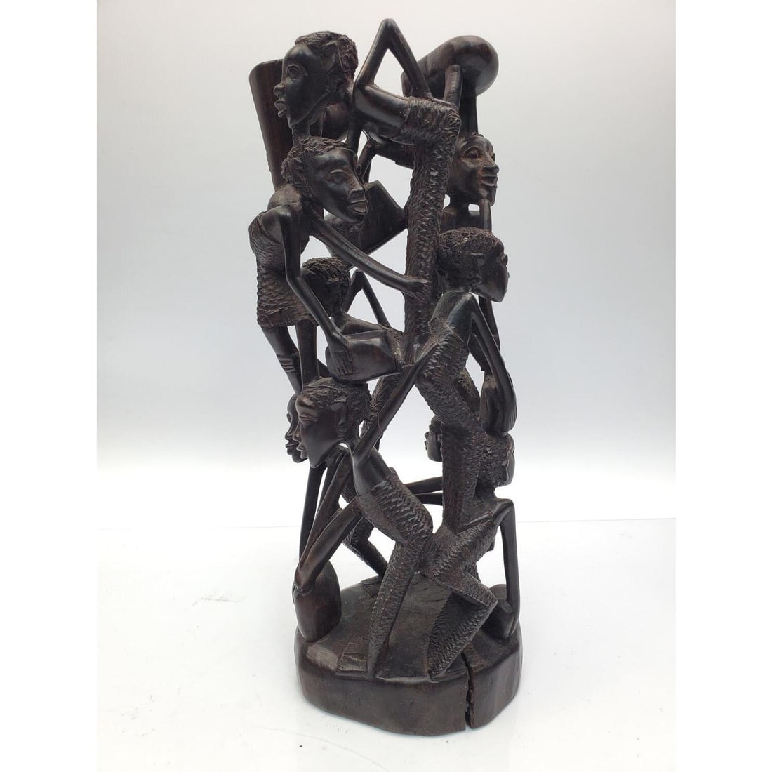 Vintage African Tribal Carved Wood Sculpture (1 of 3)