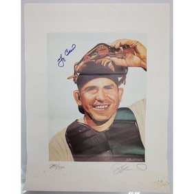Yogi Berra Signed Lithograph By James Fiorentino