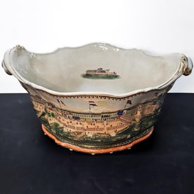 Chinese United Wilson 1897 Porcelain Jardiniere