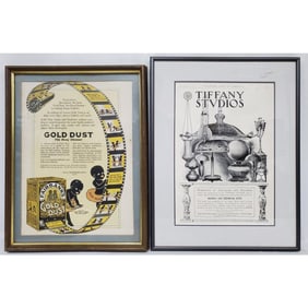 Lot of 2 Antique Advertising Posters