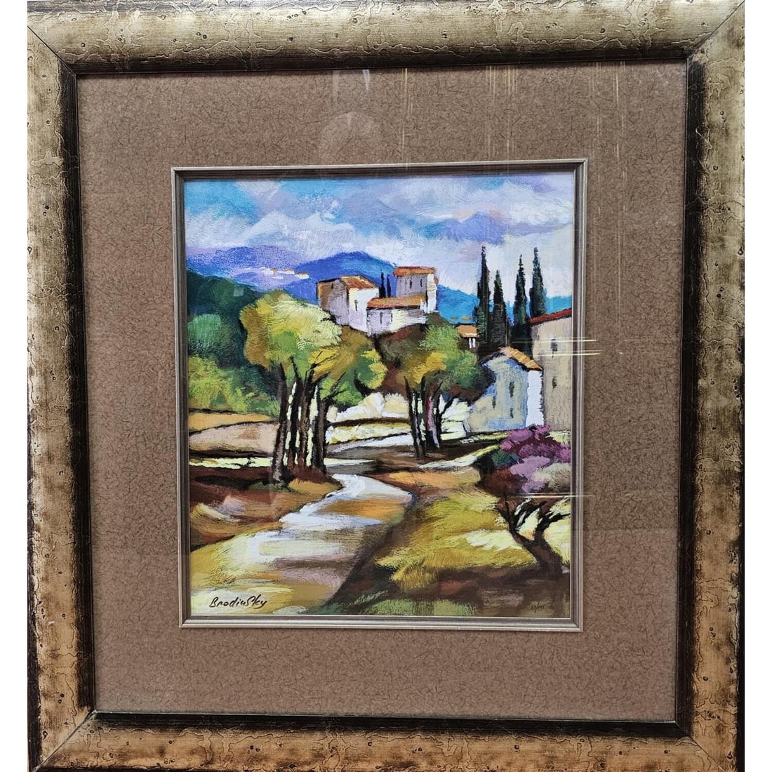 Slava Brodinsky, Russian-American (b. 1955): Slava Brodinsky, Russian-American (Born 1955) Limited Edition Serigraph on Paper "A Pass in The Grove". Dated January 19, 2005. Signed Lower Left. Numbed 53/395 Lower Right. Comes w/ Certificate of Au