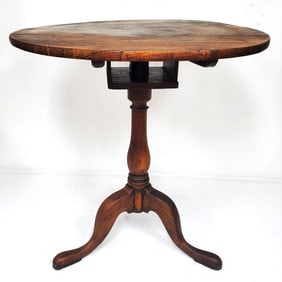 Antique Early American Box Cage Mahogany Table
