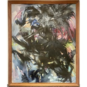 Russian Signed Painting, Oil on Board