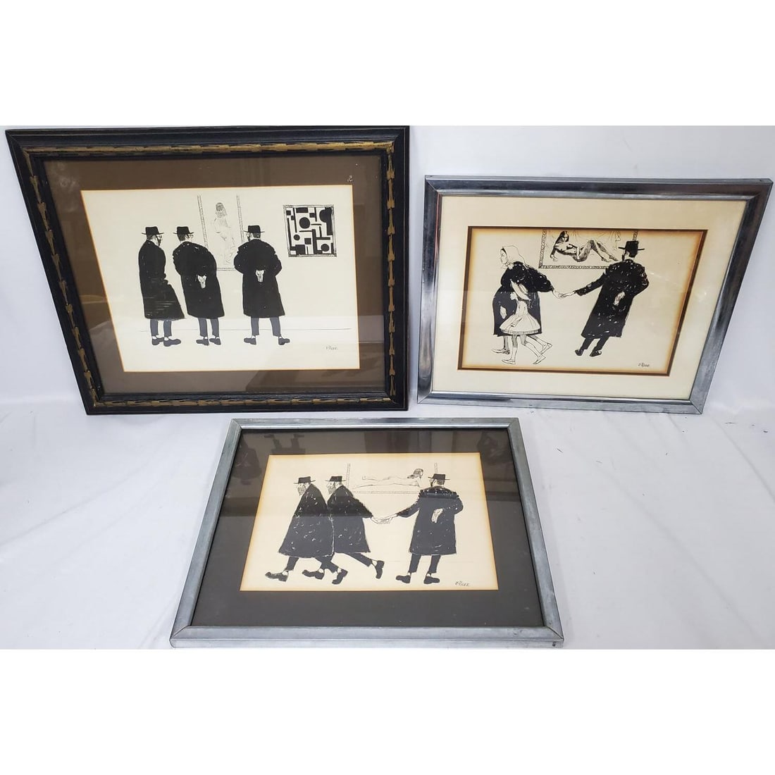 Lot of 3 J. Herr Lithographs: Lot of 3 J. Herr Lithographs. All Signed Lower Right and Framed Under Glass. Not Examined Out of Frames. Condition: Generally Good. Dimensions: Largest Sight-16" x 12", Frame-23" x 19". Provenance: Fr