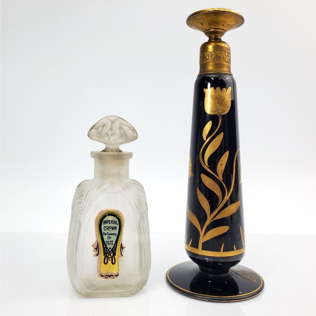 Lot of 2  Art Deco Perfume Bottles (1 of 11)