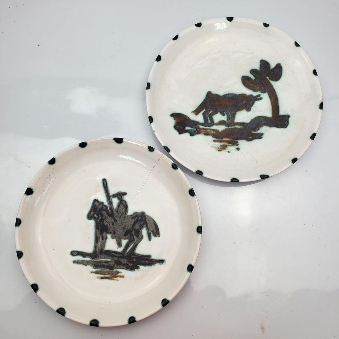 After Pablo Picasso, 2 Glazed Ceramic Bowls (1 of 7)