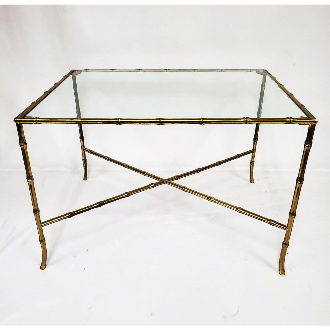 Vintage Jansen Style Gilt Metal Coffee Table (1 of 3)