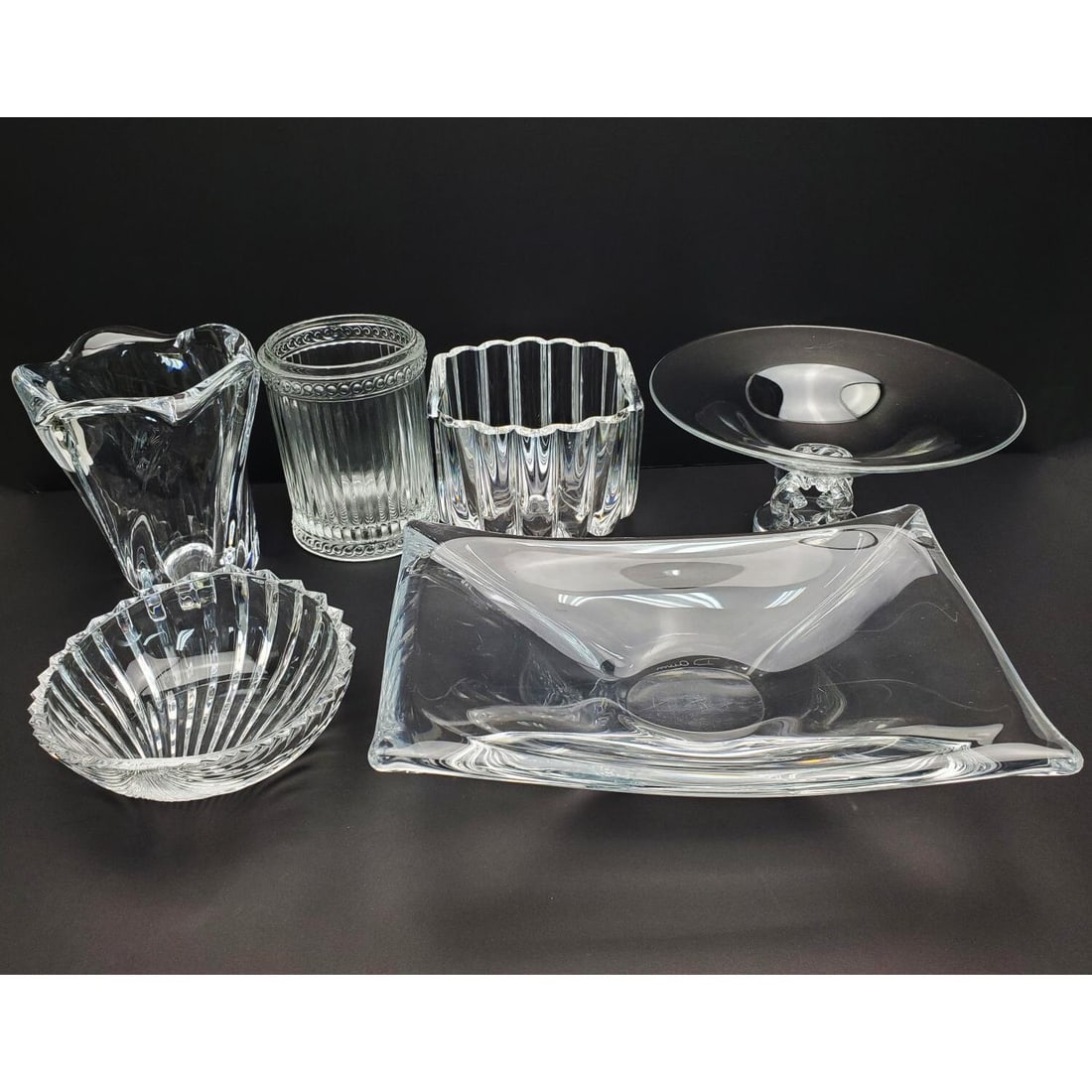 Lot of 6 Art Glass Items Including a Stuben & Daum (1 of 6)