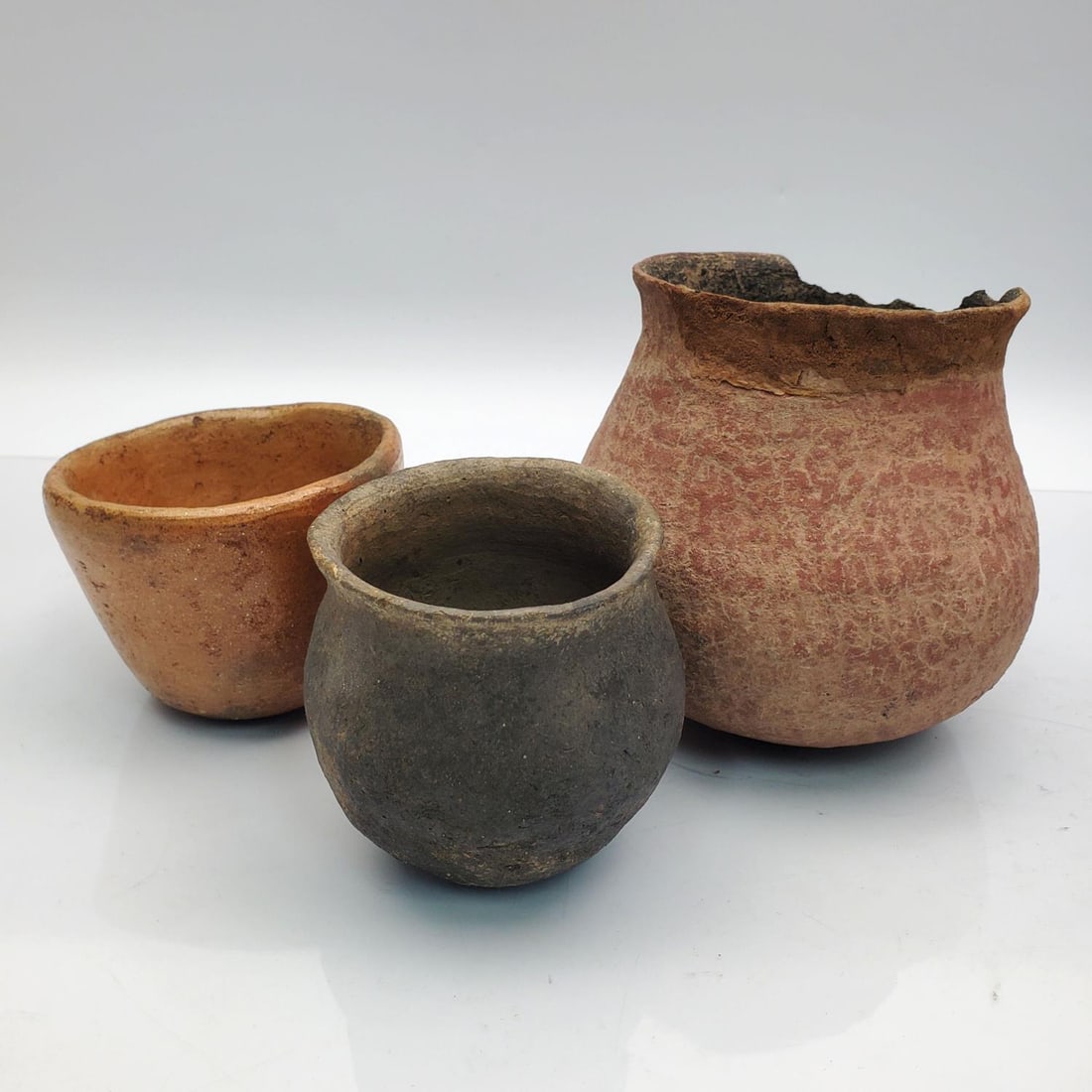 3 Prehistoric Native American Pottery Vessels (1 of 5)