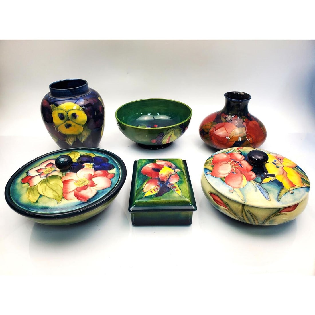 Lot of 6 Moorcroft English Pottery Items (1 of 6)