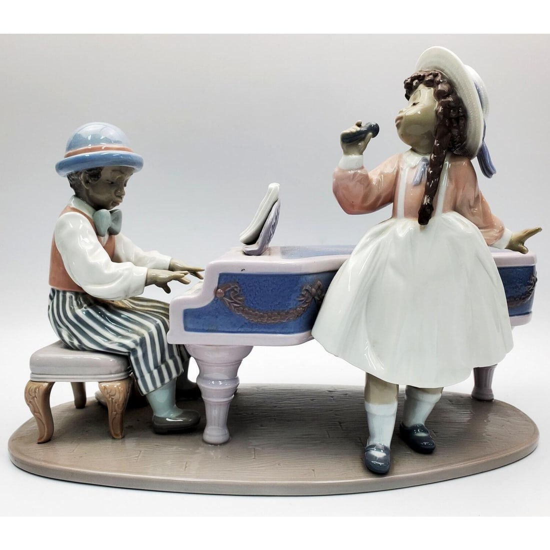 Vintage Lladro Porcelain Figurine "Jazz Band Duo" (1 of 6)