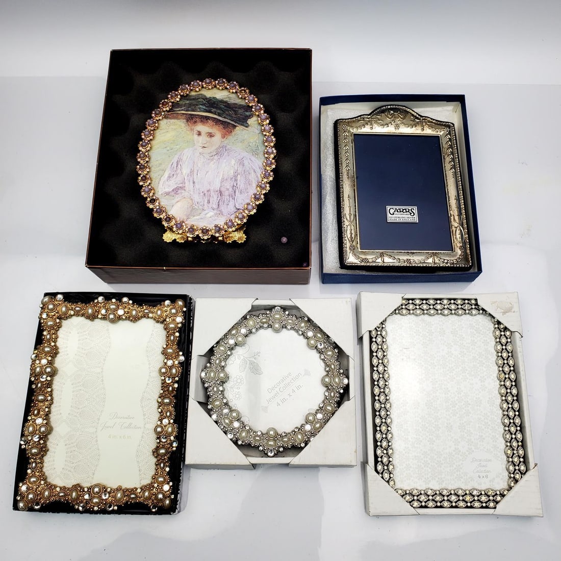 5 Easel Back Picture Frames Including Silver (1 of 6)