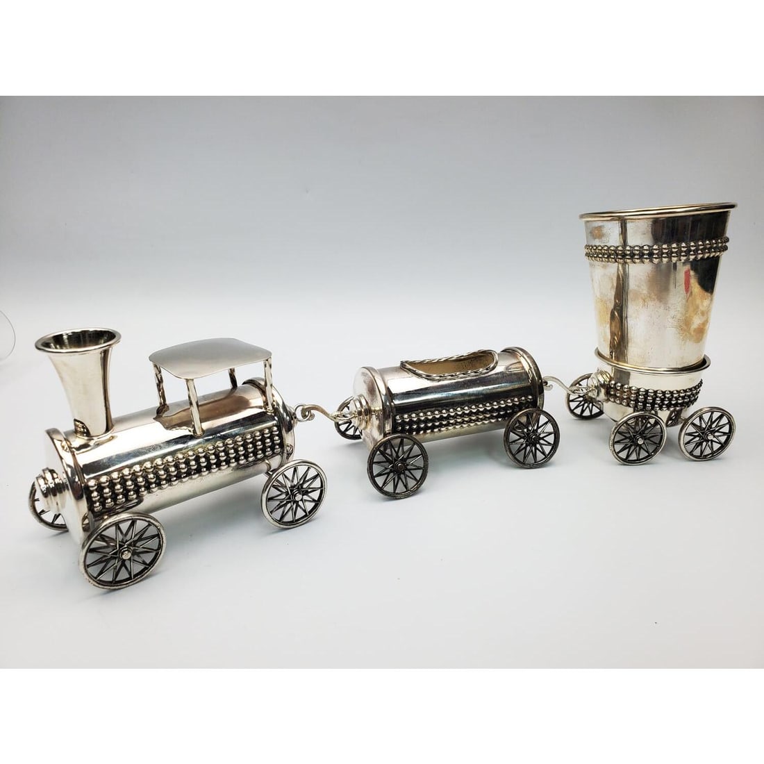 Judaica Sterling Silver Train Set (1 of 4)