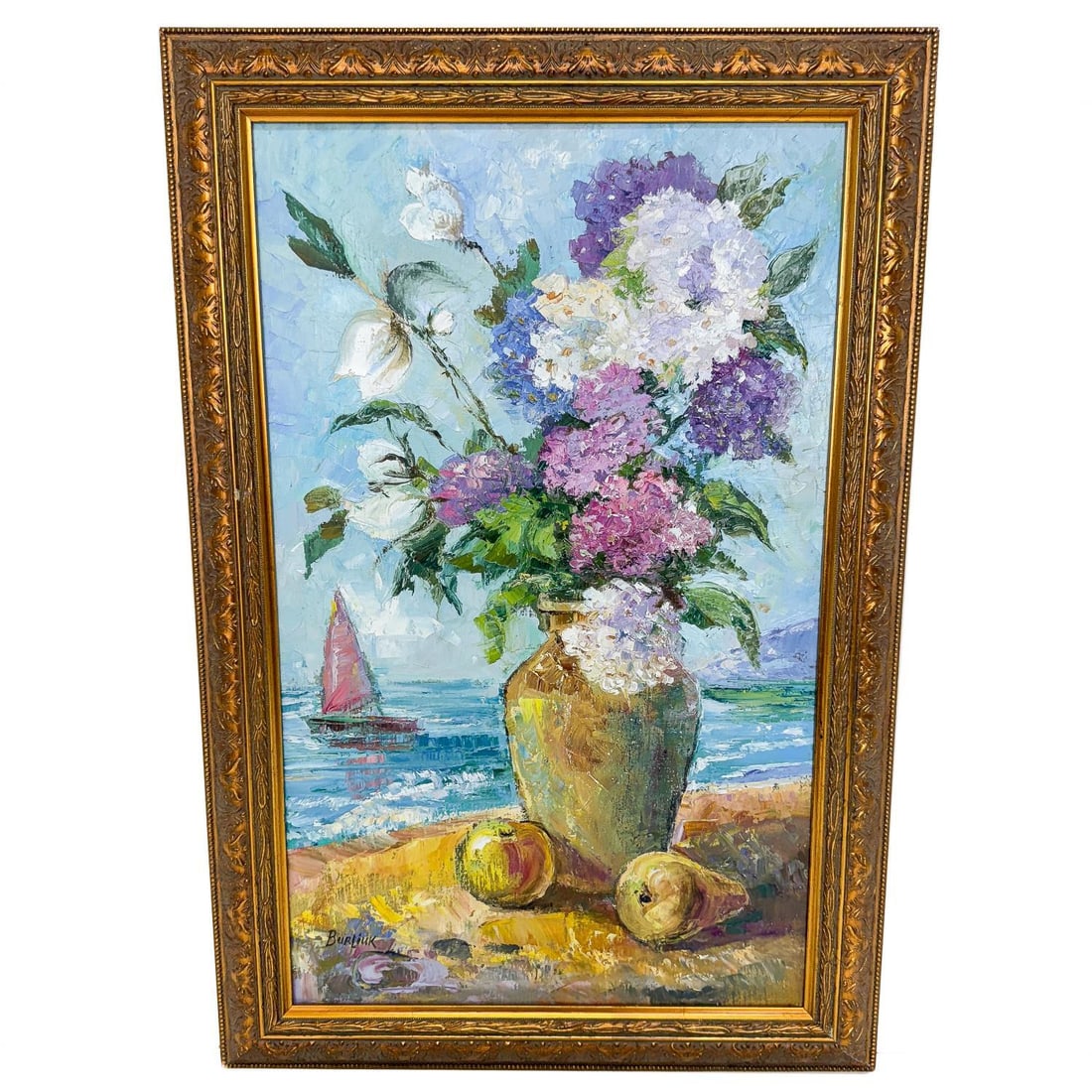 Attributed to David Burliuk Russian Painting (1 of 6)