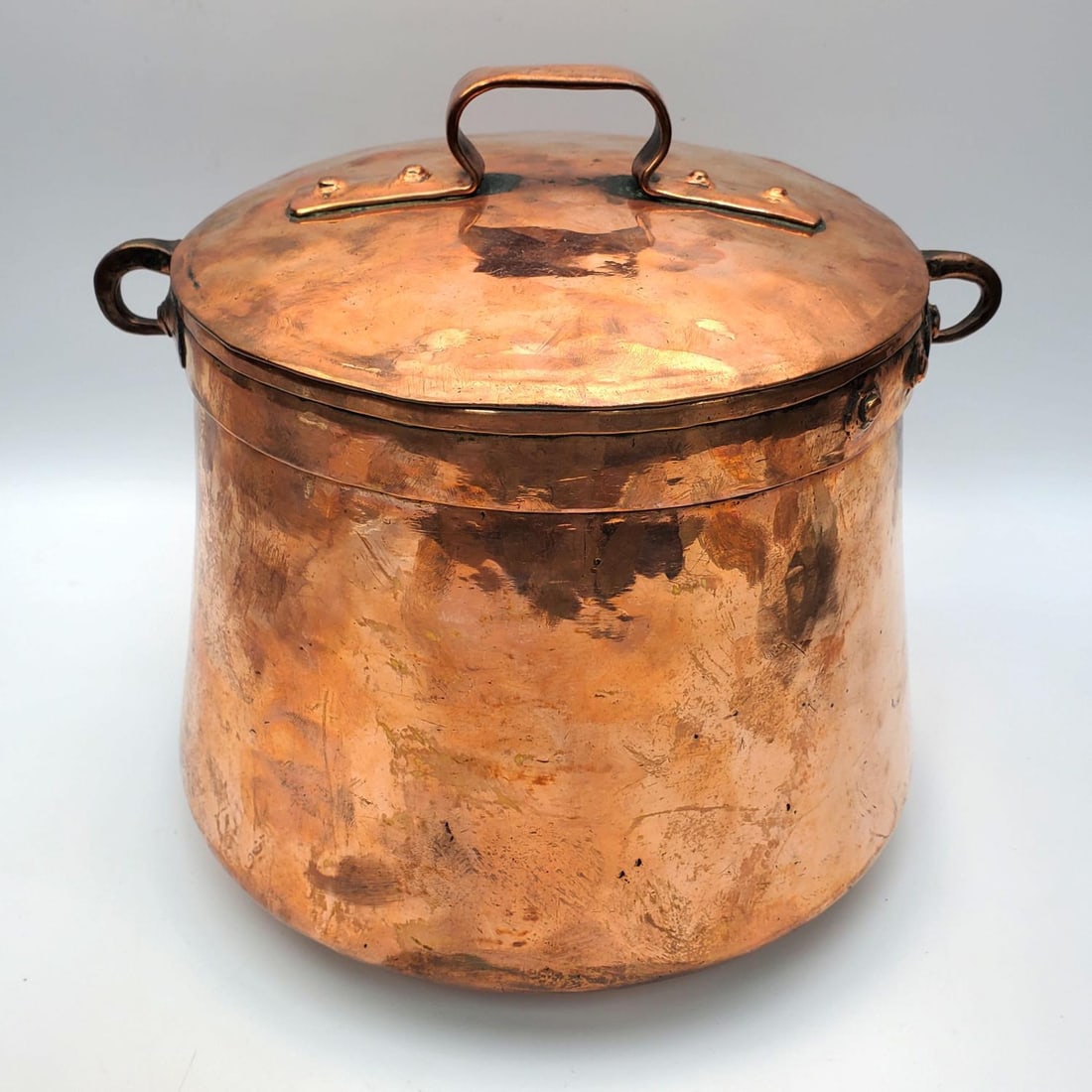 Antique Louis XV Heavy Copper Hand-Hammered Pot (1 of 6)