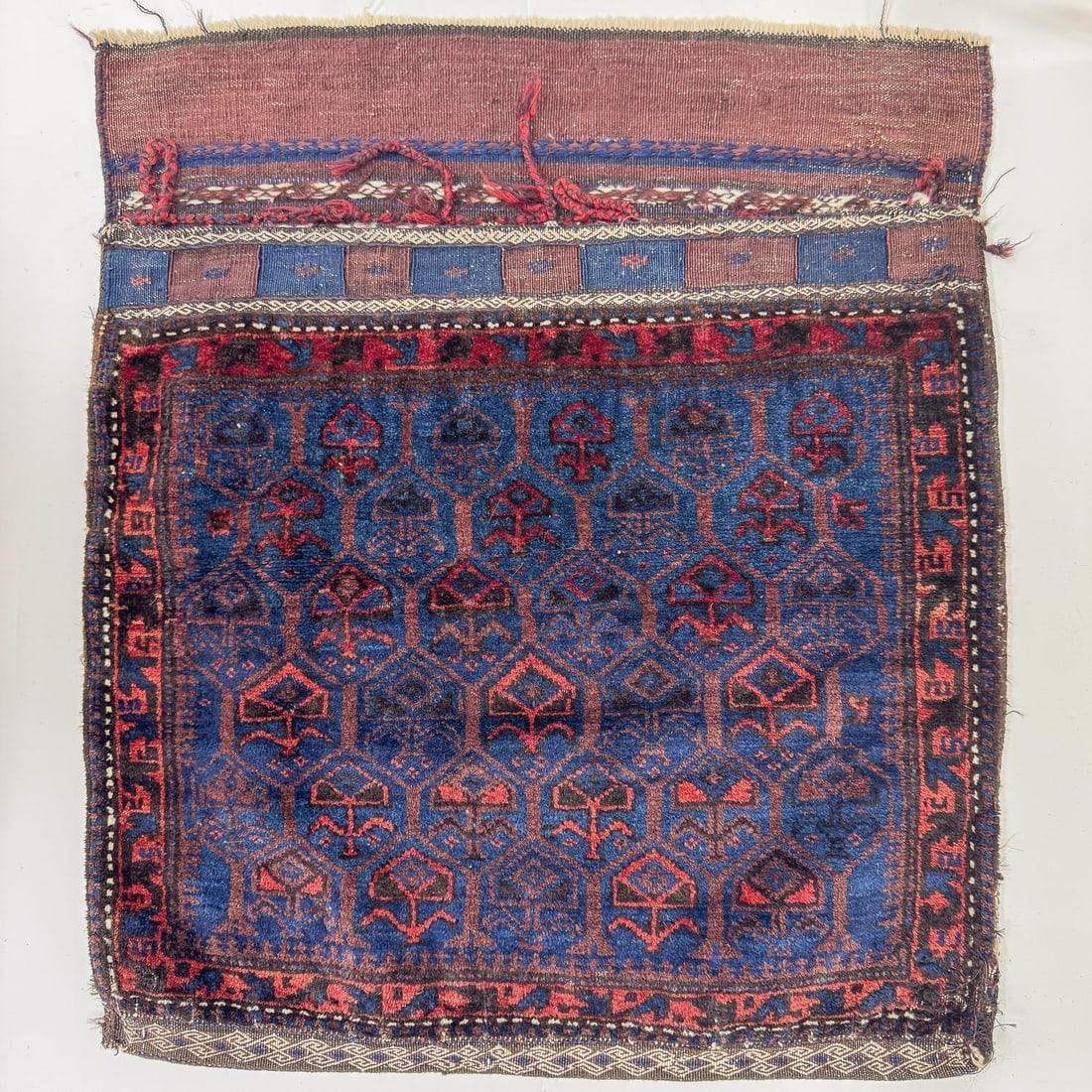 Antique 19th C. Persian "Baluch Saddlebag" Rug (1 of 7)