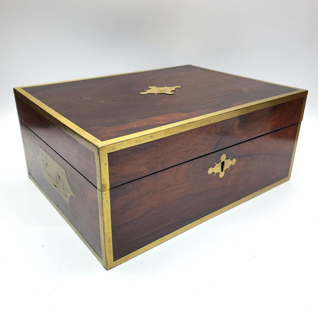 Antique English Wooden Document Box (1 of 7)