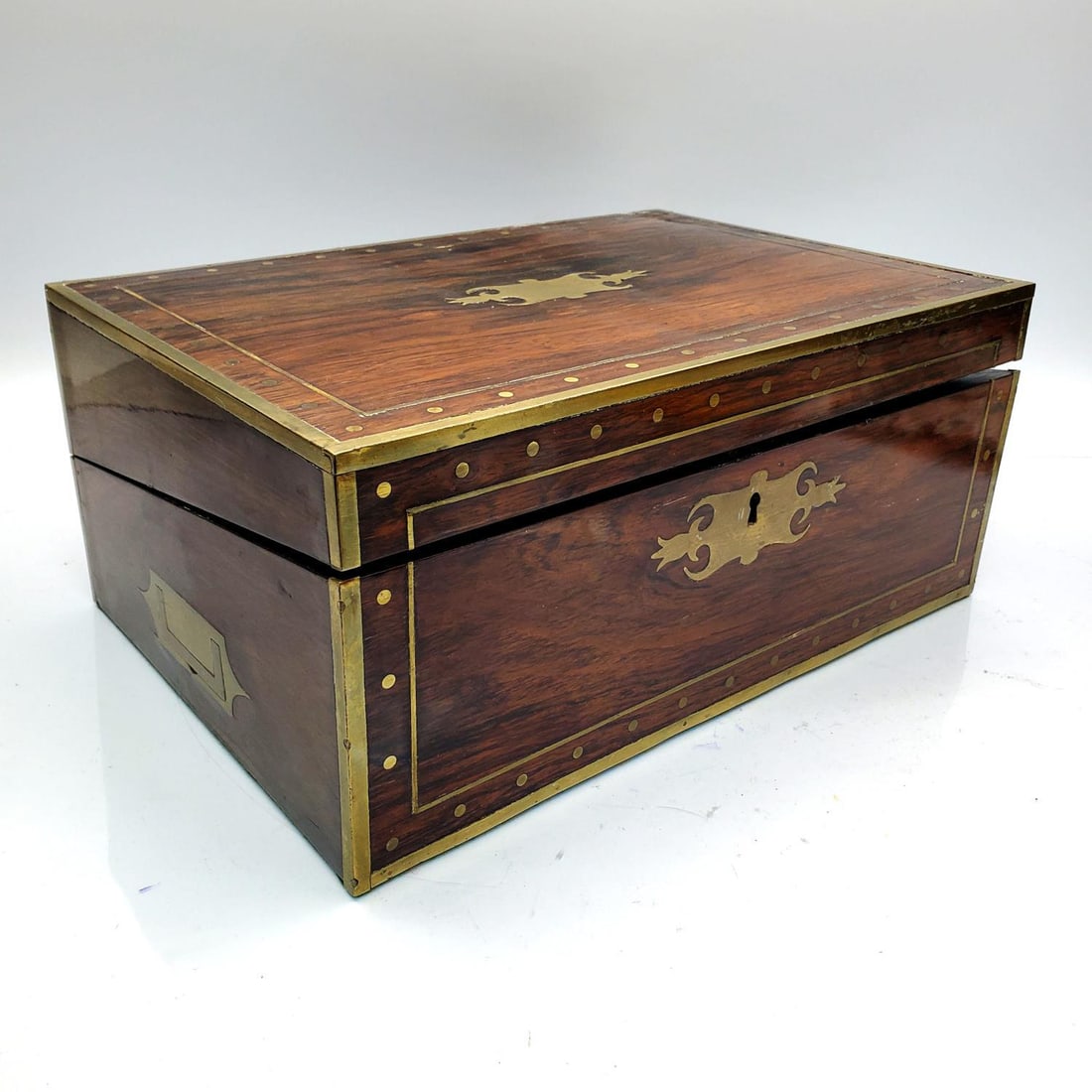 Antique English Regency Rosewood Lap Desk (1 of 8)