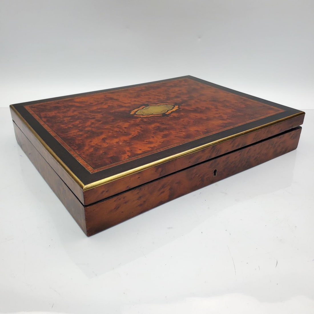 Antique French Burl Wood Box (1 of 4)