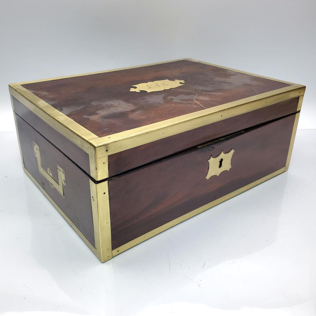 Antique English George III Mahogany Writing Box (1 of 7)