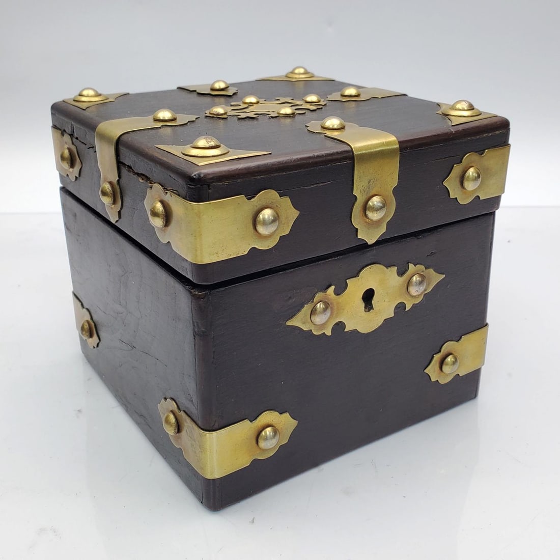 Antique Napoleon III Period Ebonized Tea box (1 of 4)