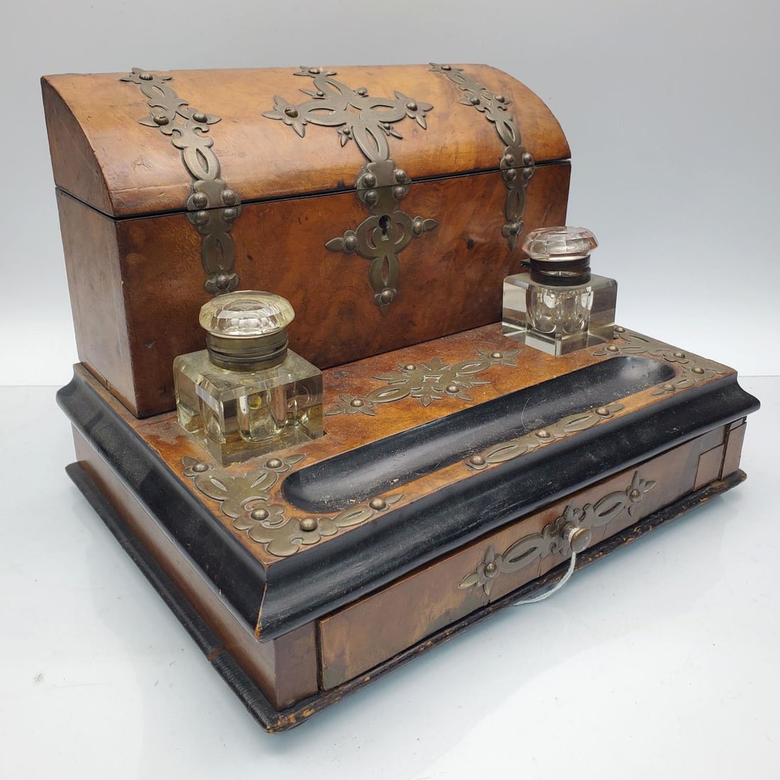 Antique English Wooden Writing Station (1 of 6)