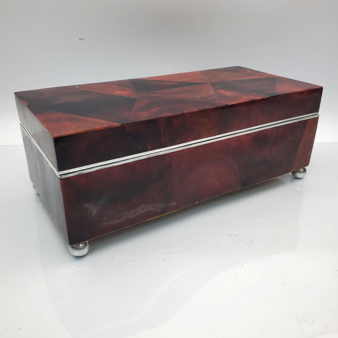 Vintage Probably Marble Box: Vintage Probably Marble Box. Condition: Generally Very Good. Dimensions: L-13" x W-6.25" x H-5". Provenance: From the Estate of an Important Private Long Island, NY Collector. Collected Over Several D