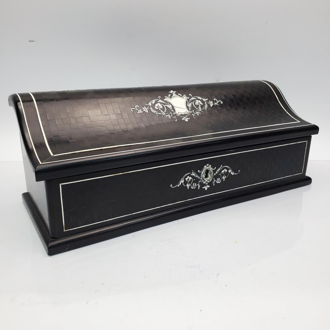 Antique French Napoleon III Ebonized Glove Box (1 of 5)
