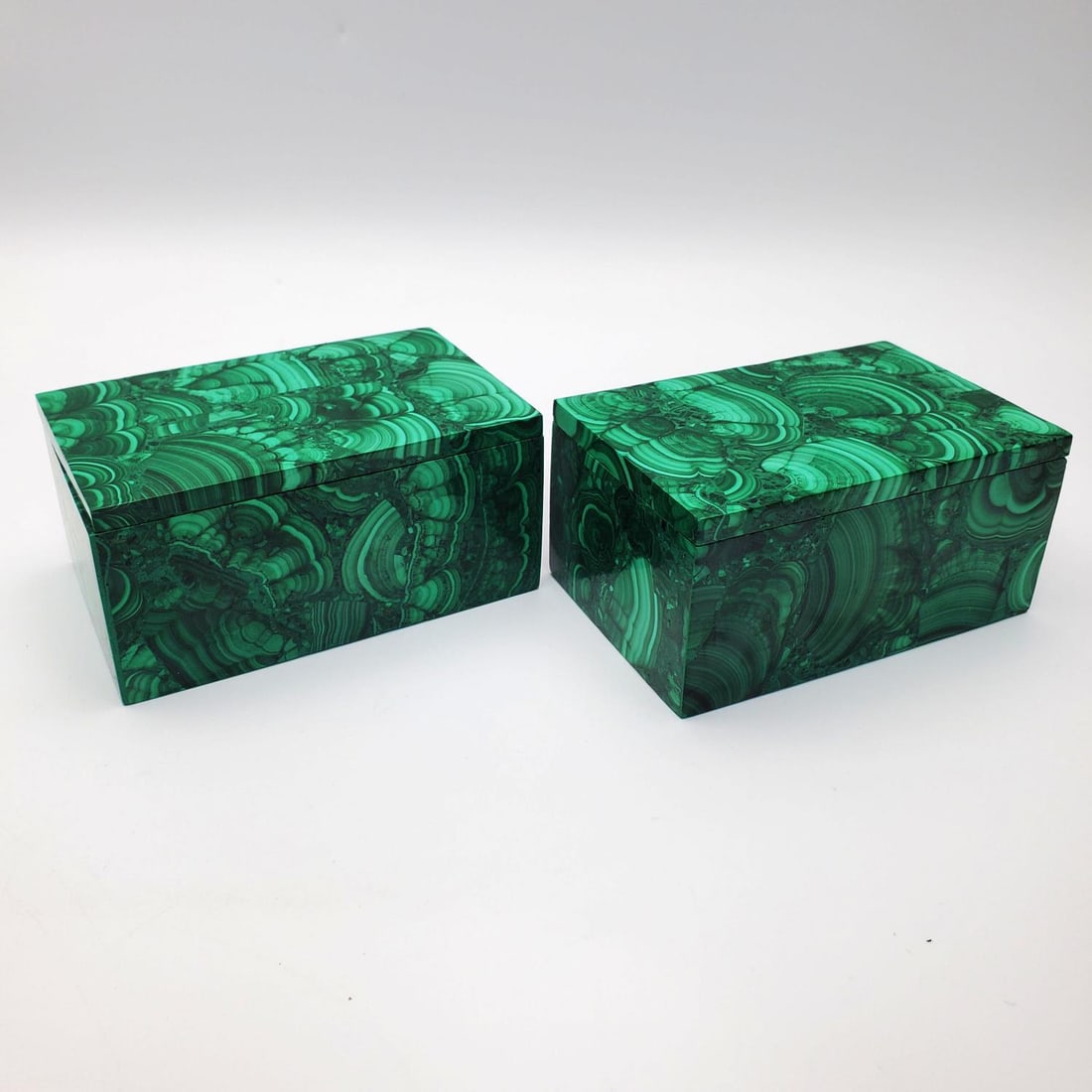 Pair of Fine Malachite Boxes (1 of 3)