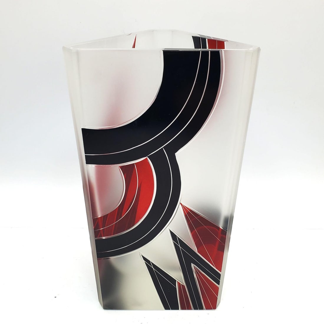 Karl Palda Czech. Art Deco Geometric Vase (1 of 4)
