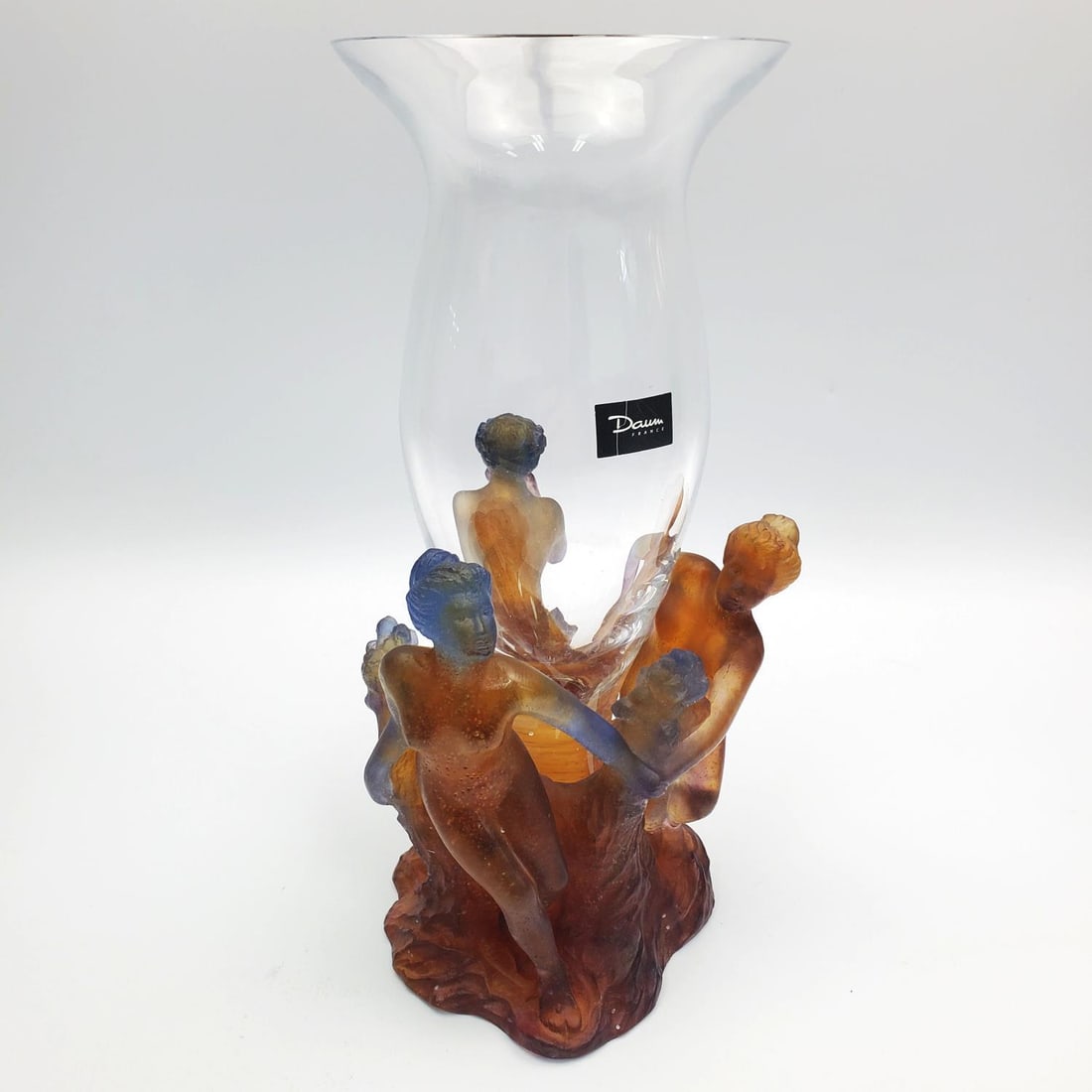 Daum France Pate De Verre "Mythologie" Glass Vase (1 of 7)