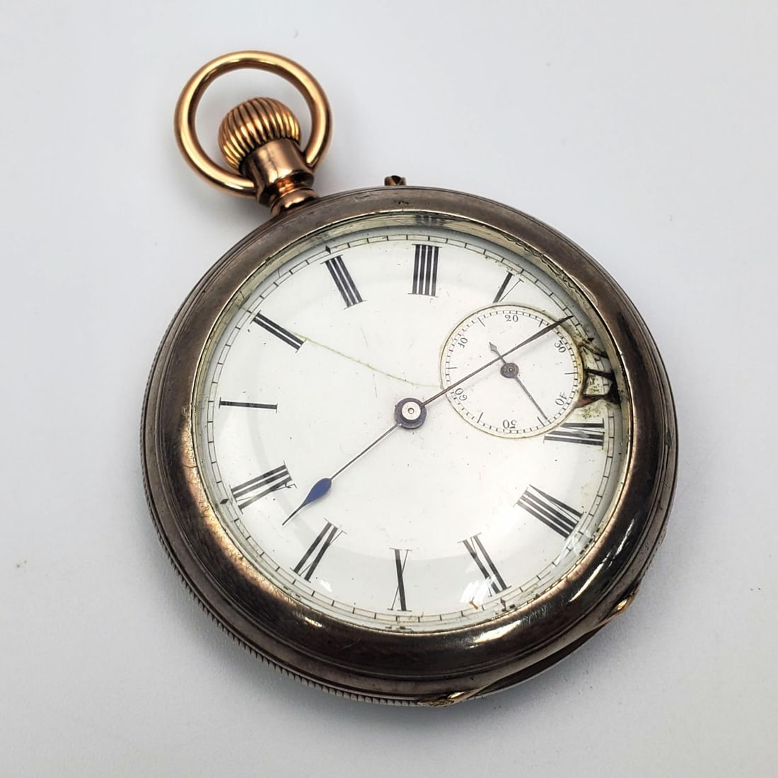 Antique H. Stone Leeds Sterling Silver Pocket Watch Antique H. Stone Leeds Sterling Silver Pocket Watch