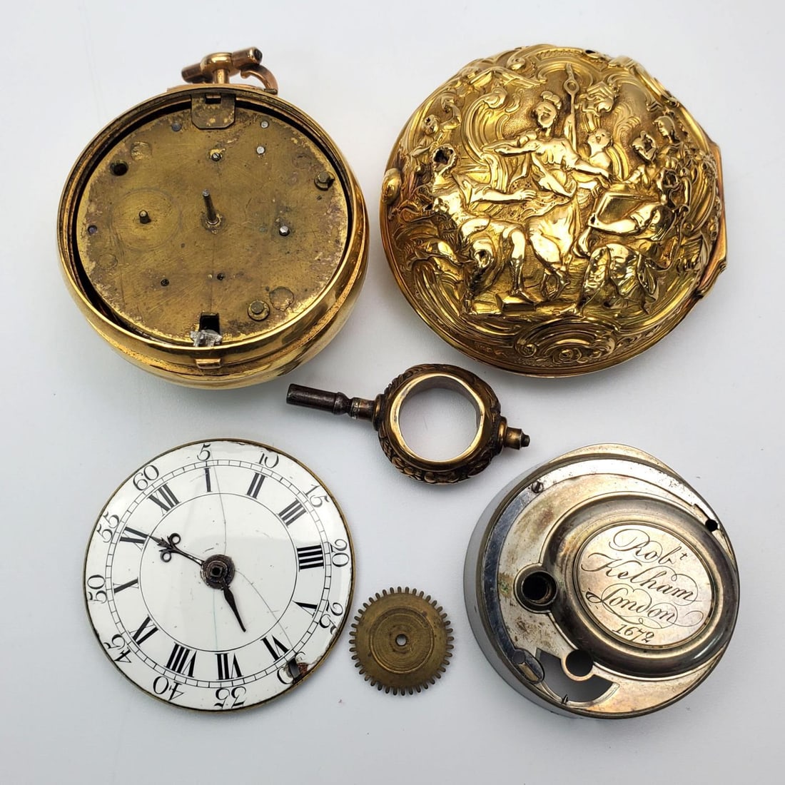 Antique 18K Gold English Pocket Watch by Kelham (1 of 7)