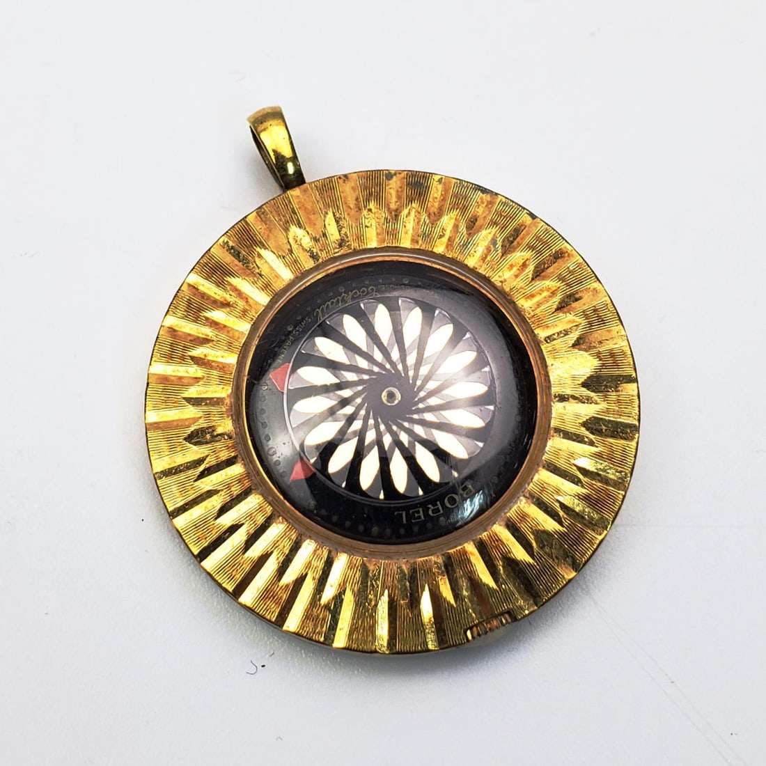 Unusual Borel Cocktail Pendant Watch: Unusual Borel Cocktail Pendant Watch. Condition: Generally Very Good. Please Note, We Do Not Guarantee The Mechanism or Workability of Old Watches. Dimensions: Dia-1.5". Provenance: From a Long Island